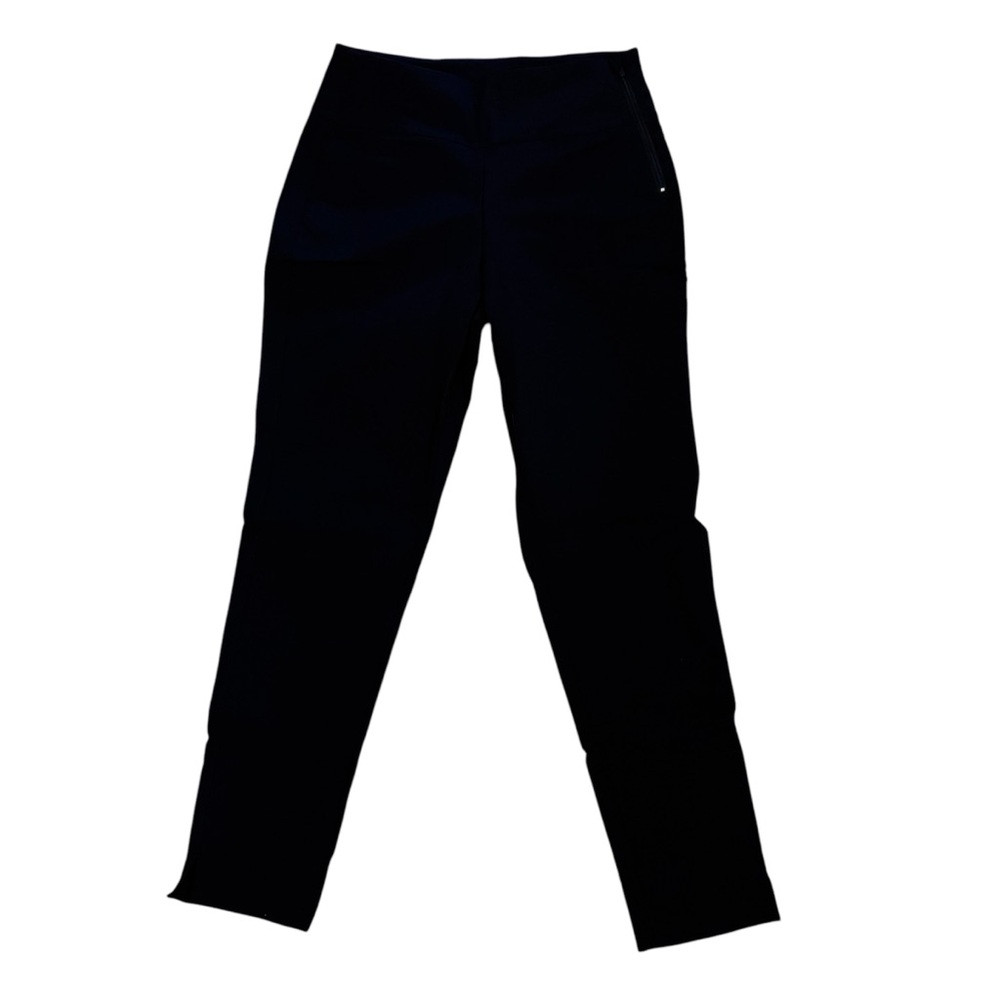 90 Degree by Reflex Womens Large L Black Casual Athleisure Pant Back Zip Pocket